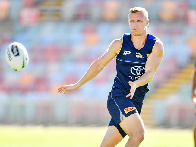 Kyle Laybutt training with the Cowboys in 2021. Picture: Alix Sweeney