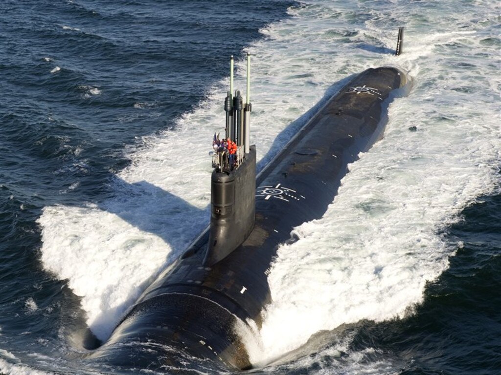 A Virginia-class attack submarine.