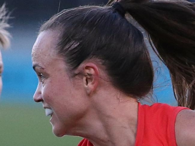 AFLW Melbourne Demons v Collingwood Daisy Pearce & Jess Cameron Picture:Wayne Ludbey