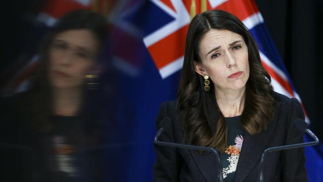 Jacinda Ardern at Parliament in Wellington, New Zealand, on Wednesday. Picture: Getty Images