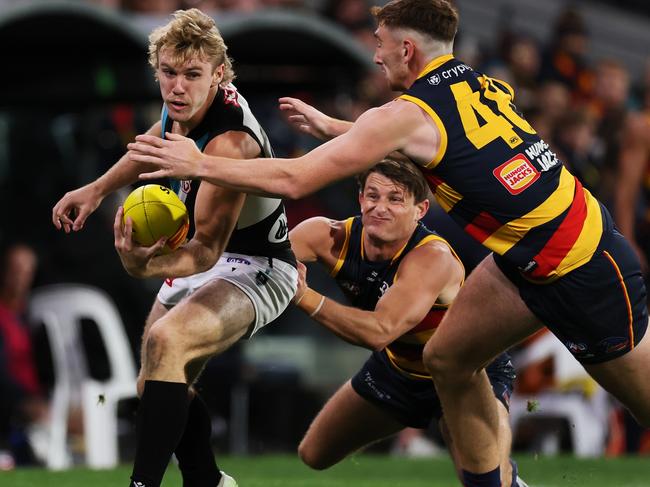 The Crows and Port will clash in the summer Showdown.