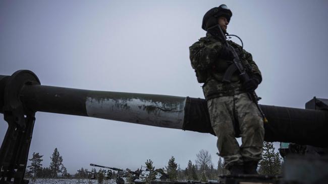 A Finnish soldier of the Karelia Brigade, one of the three Finnish Army readiness brigades. Picture: Jonathan Nackstrand/AFP