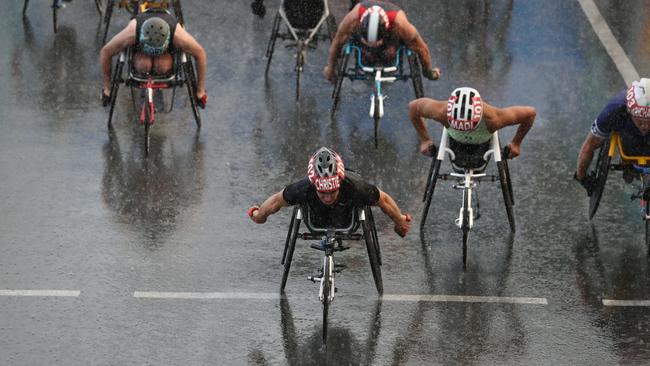 Competitors in the Gold Coast Marathon. Photograph: Jason O'Brien