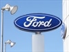 A Ford logo at the manufacturing plant in Geelong