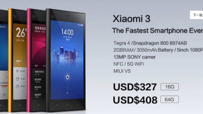 The Xiaomi Mi3 sold out in 17 minutes in Malaysia.