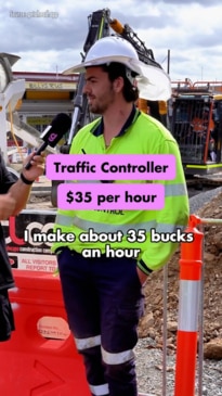 Traffic control tradie reveals what he really earns