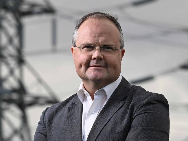 17/07/2022: Federal Opposition Energy Minister Ted O'Brien, at a large electrical distribution facility in Brendale, northern Brisbane. . Lyndon Mechielsen/The Australian