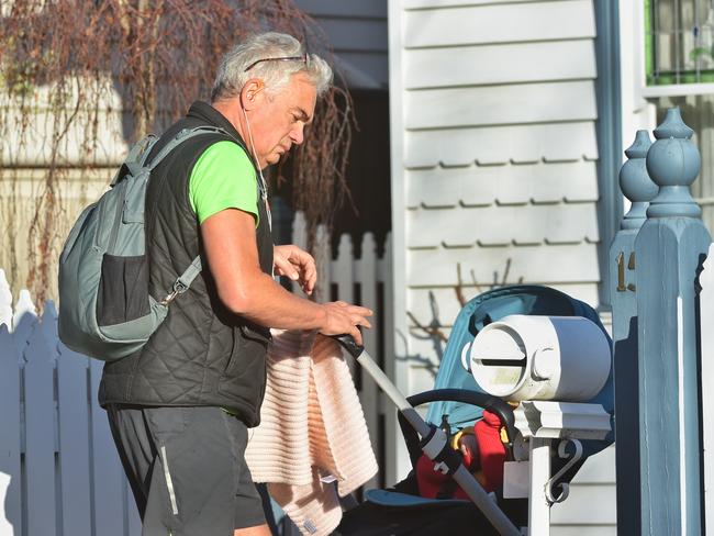 John Lenders on an afternoon stroll the day before he faces the rorts-for-votes inquiry. Picture: Tony Gough