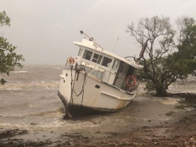 The Schooner had a rough night at Redland Bay.