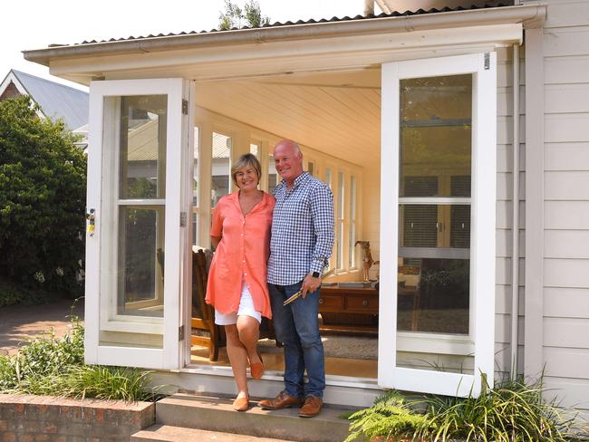 Owner and head of Australis, Trevor Morrell with his wife Liz at their Burrawang home in the Southern Highlands of NSW that they have on the market.People are selling their houses so early in the new year.