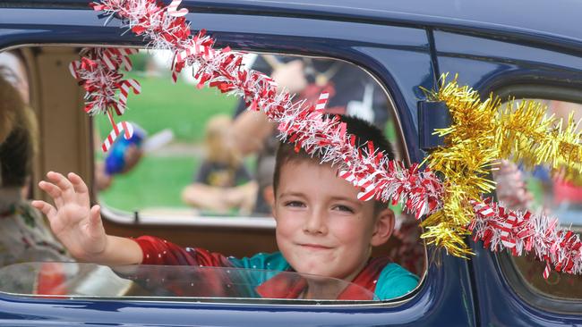 Deacon Shuse in the annual Christmas Pageant and Parade down the Esplanade and Knuckey Streets. Picture: Glenn Campbell