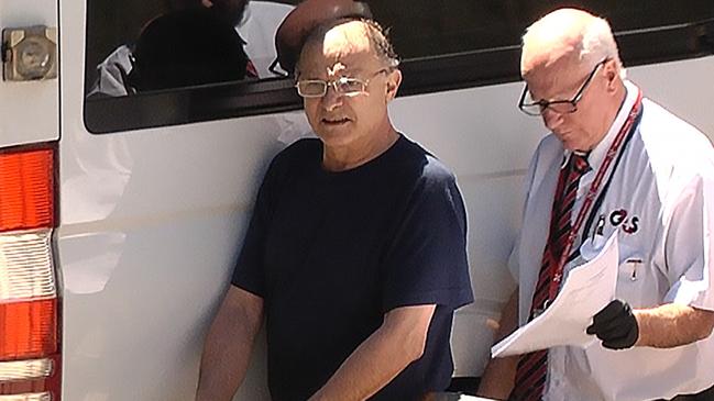 Perre following his arrest, in March 2018, over the bombing. Picture: NINE NEWS.