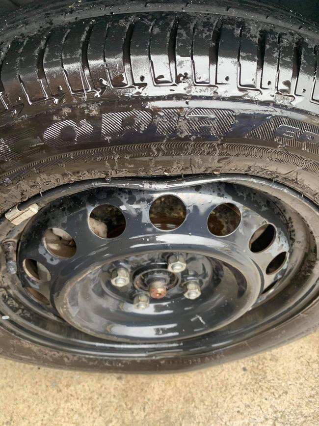 Fingal Bay Service Station and Tyres were inundated with people needing their services after hitting a number of potholes from the rain. Picture: Supplied.