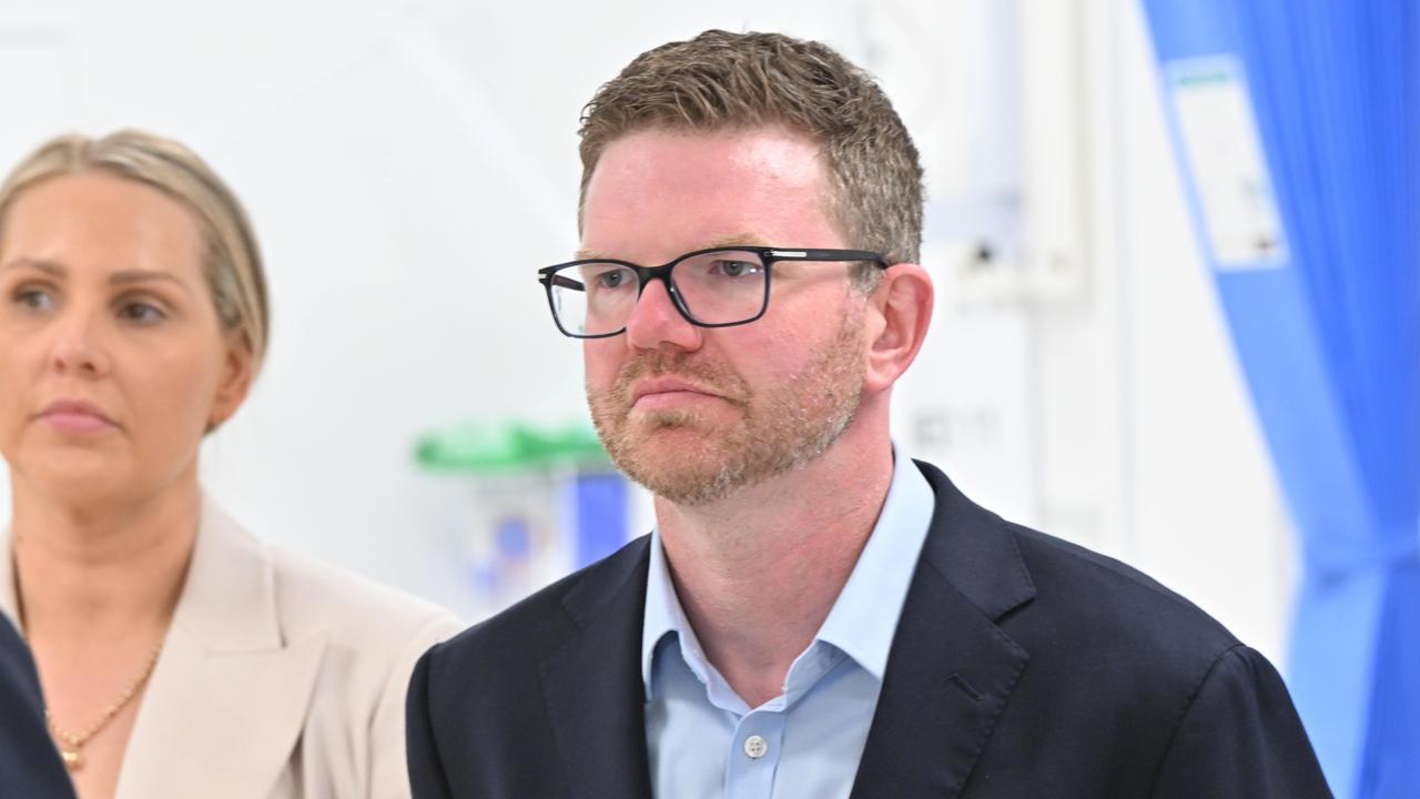 Health Minister Chris Picton at Queen Elizabeth Hospital. Picture: Brenton Edwards