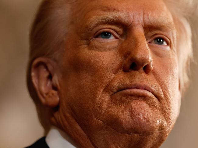 TOPSHOT - US President Donald Trump speaks during inauguration ceremonies in the Rotunda of the US Capitol on January 20, 2025 in Washington, DC. Donald Trump takes office for his second term as the 47th president of the United States. (Photo by Chip Somodevilla / POOL / AFP)