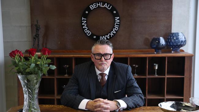 Murakami in his immaculately designed Southport office. Picture Glenn Hampson