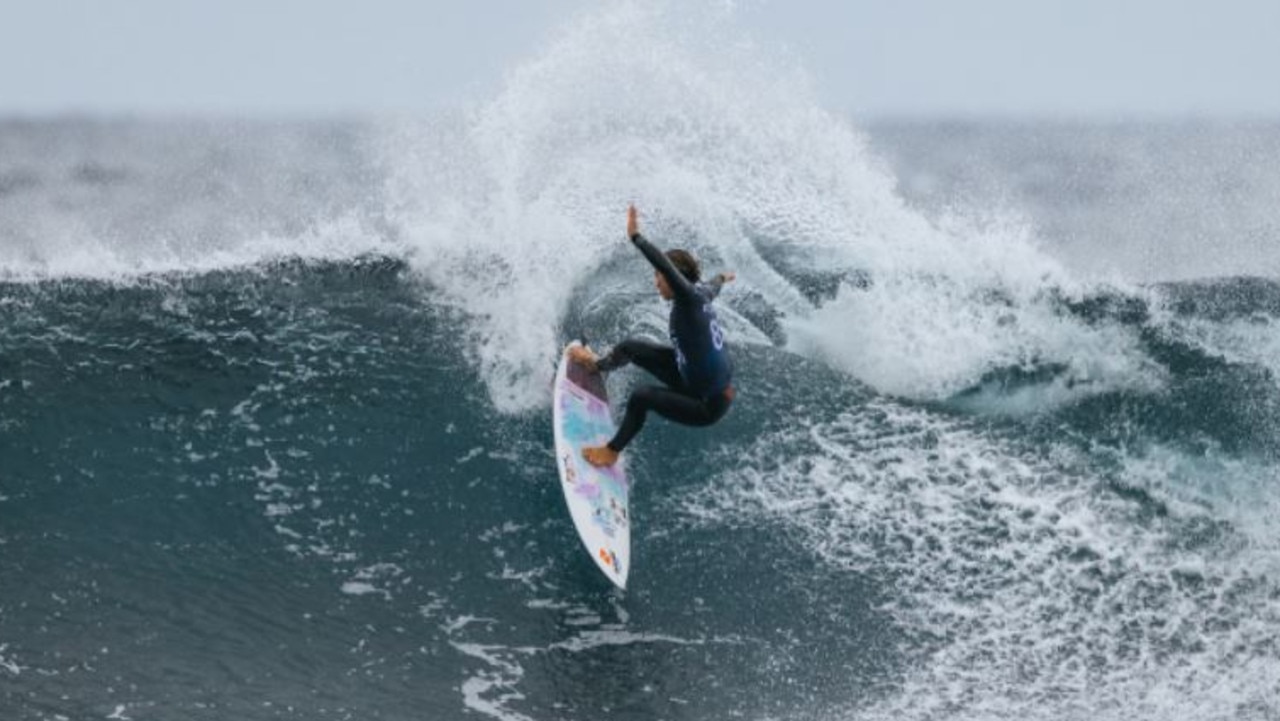 Sally Fitzgibbons claimed a big scalp at Margaret River. Picture: World Surf League