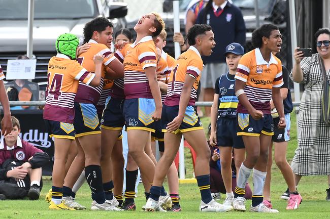 BBOB (Year 7): Keebra Park Vs Mabel Park Schoolboy rugby league grand final Tuesday August 20, 2024. Picture, John Gass