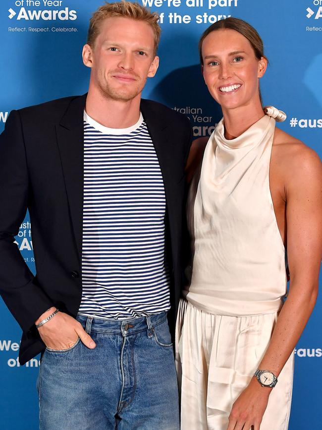 Swimming power couple Cody Simpson and Emma McKeon. Picture: John Gass