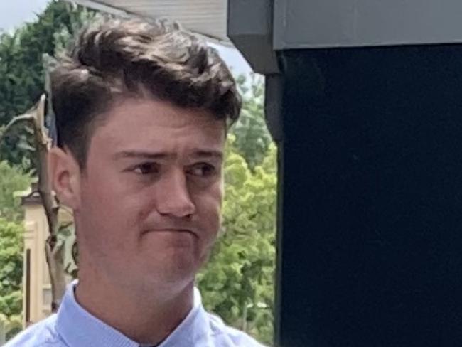 Cael Hickman, 20, leaves Moss Vale Court on January 19, 2021. Picture: Adelaide Lang