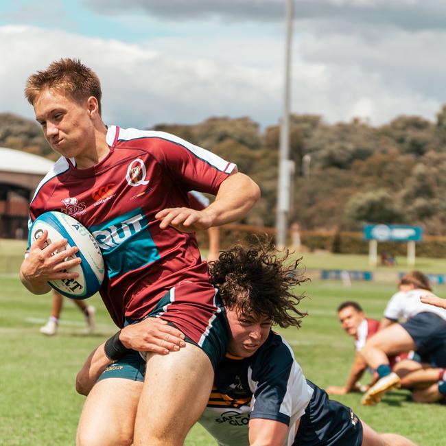 Dylan Terblanche. Action from the round two game between the Reds and Brumbies. Picture courtesy of ACT Brumbies Media.