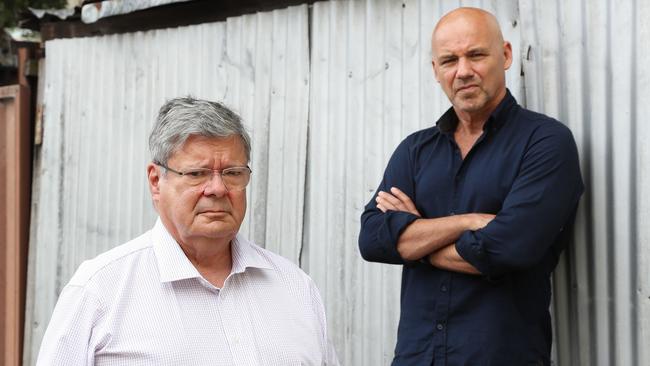 I Catch Killers guest and criminal psychologist Tim Watson-Munro with Gary Jubelin. Picture: Brett Costello