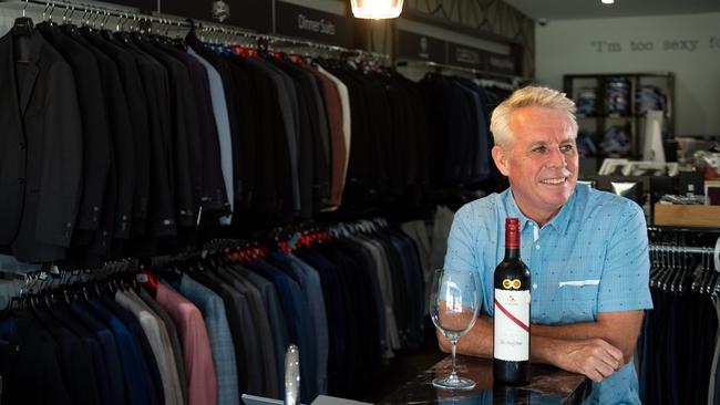 Darwin fine wine specialist Darryl Thomas has launched a new online business – Liquor Down Under NT. Picture: Che Chorley