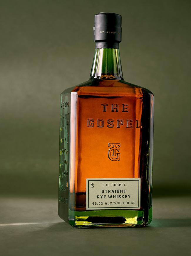 The gold-medal-winning drop, The Gospel Straight Rye Whiskey ($95).