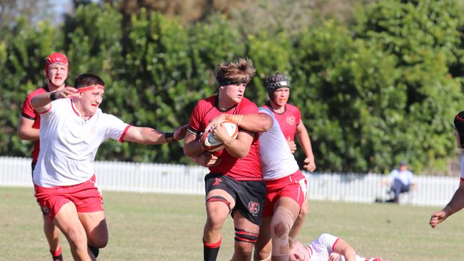 GPS First XV action between Ipswich Grammar and Gregory Terrace. Picture: Megan Condon.