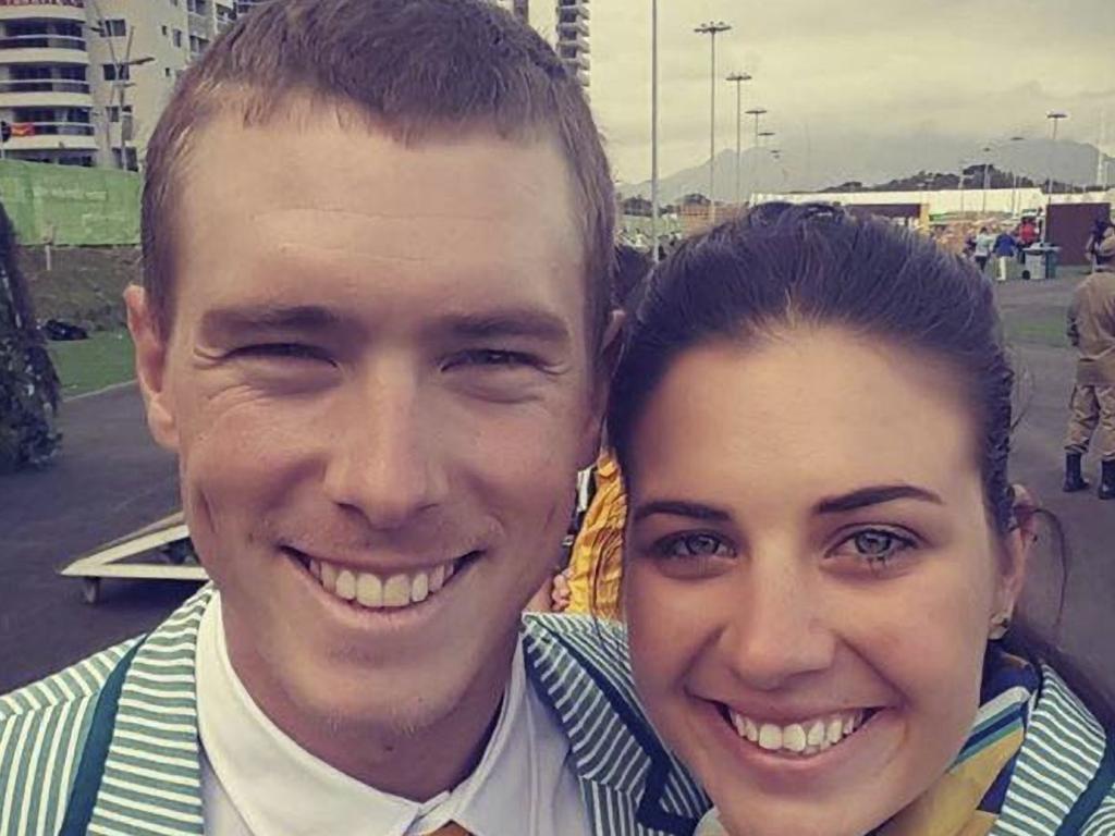 Dennis and Ms Hoskins were both world-class athletes. Picture: Supplied