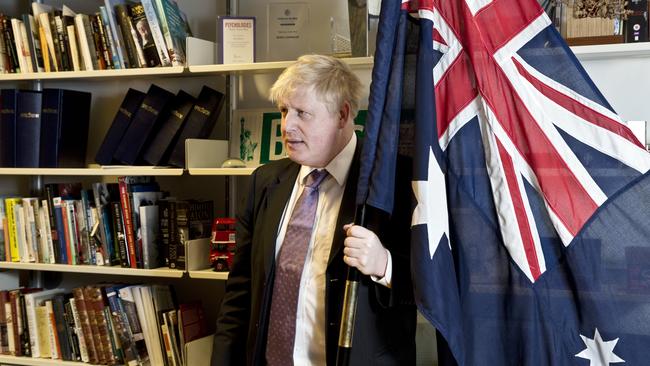 Boris Johnson reveals his love of all things Australian including classic snacks. Picture: Ella Pellegrini