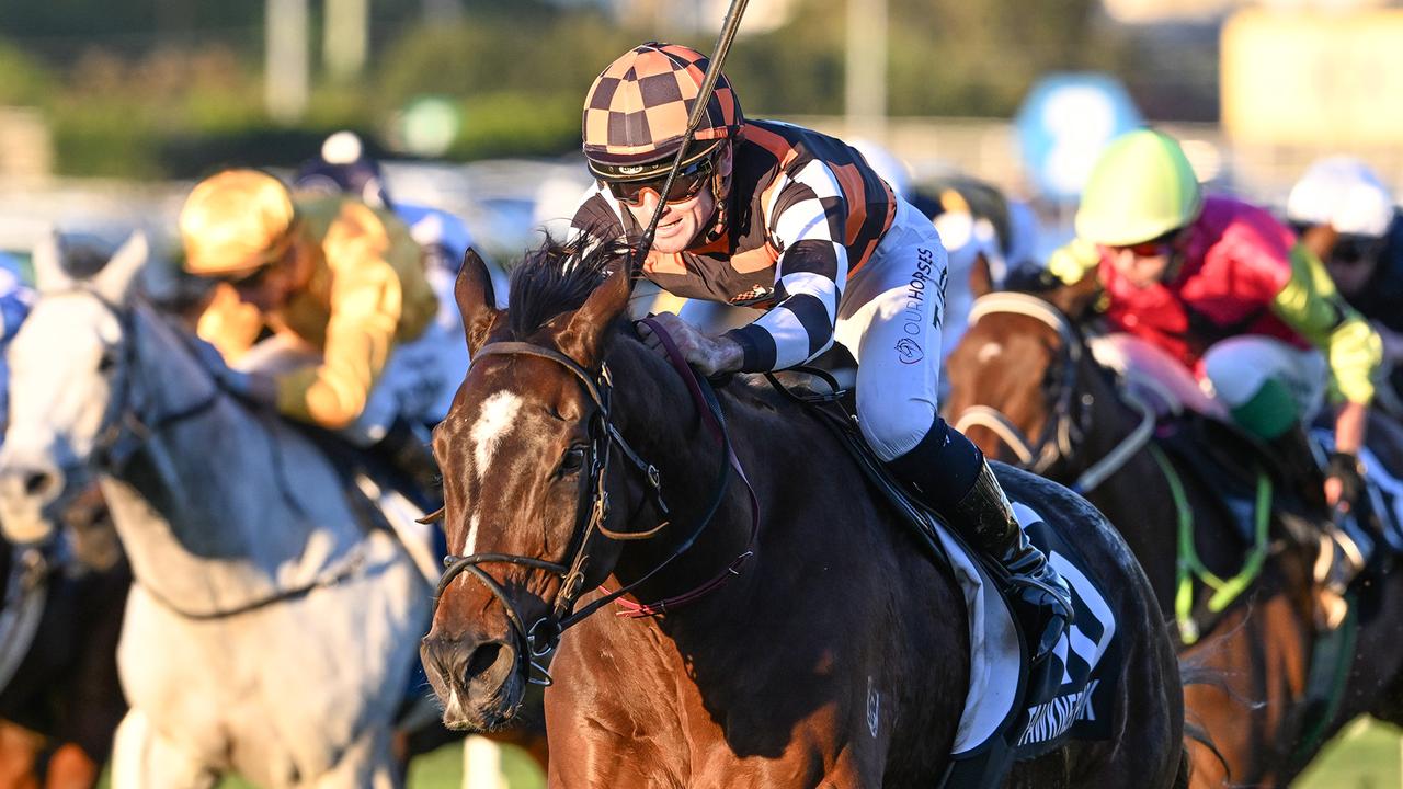 Fawkner Park racing away with the Q22 with Tyler Schiller in the saddle Picture: Grant Peters