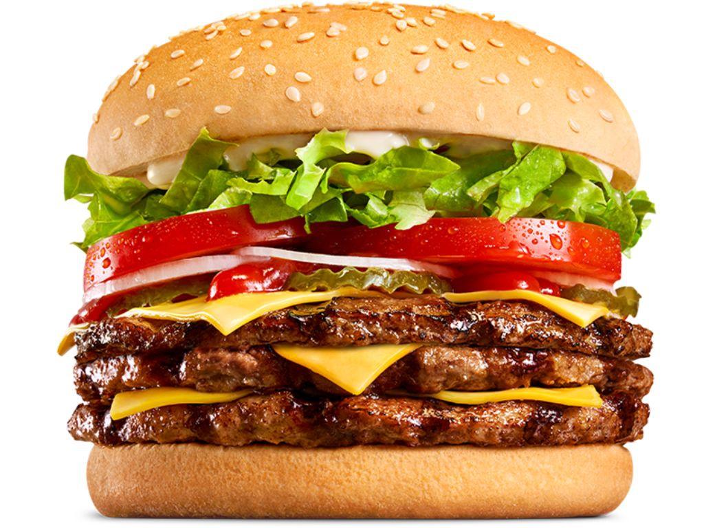 The Triple Whopper Cheese is a nutritionist’s nightmare. Picture: Hungry Jack's