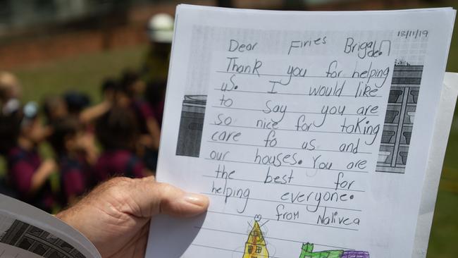 Halfway Creek RFS visit Coffs Primary School.17 DEC 2019