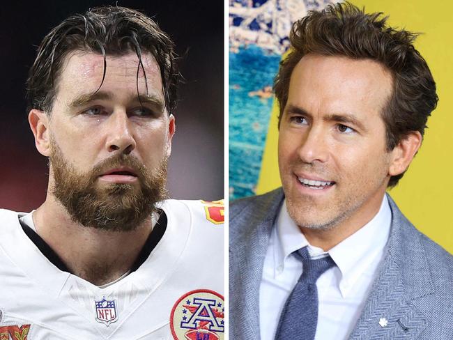Travis Kelce and Ryan Reynolds.