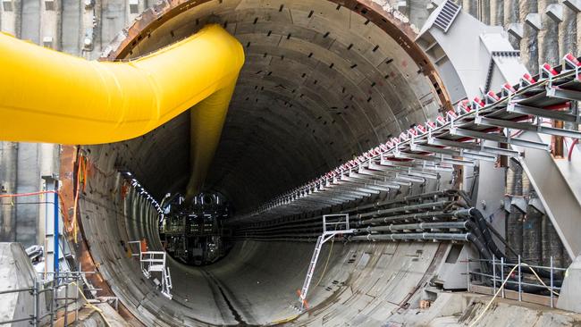 North East Link Watsonia site , Inside the northbound (Watsonia-bound) NEL tunnelPicture: NEL