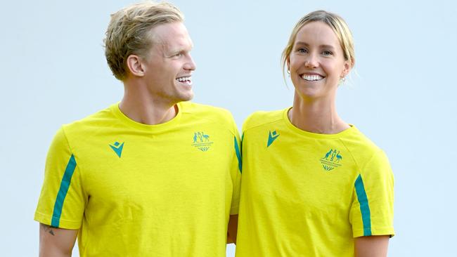 Cody Simpson and Emma McKeon are the power couple of Australian swimming. Picture: Delly Carr