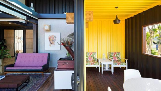 The container home at Jaora St, Graceville. Picture: Grand Designs Australia. Foxtel.