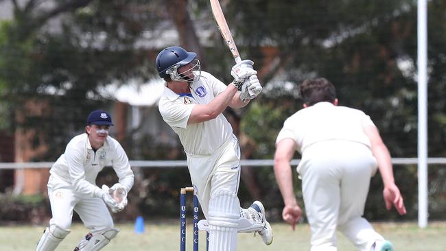 Hayden Illingworth batting for St Peter’s. Picture: Alan Barber