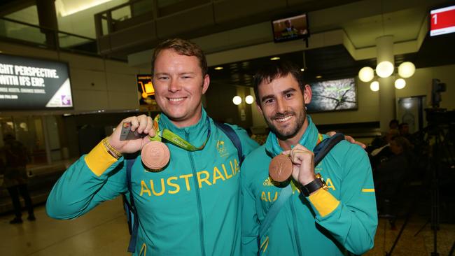 Tyack and Taylor Worth claimed bronze with Alec Potts in Rio. Picture: Peter Wallis