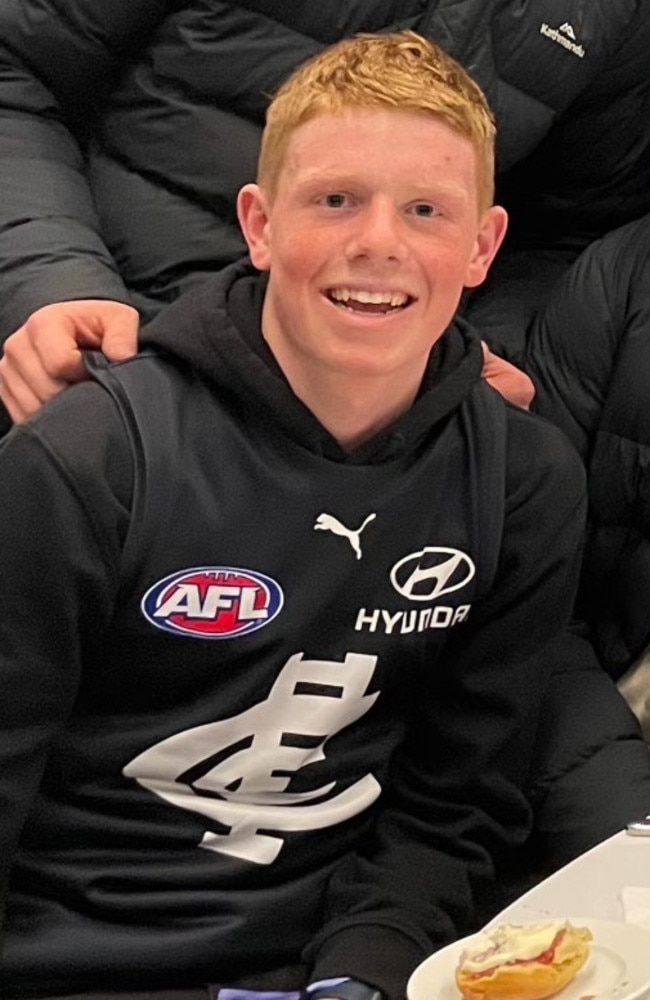 Benny Smith was a huge Carlton fan. Picture: Supplied