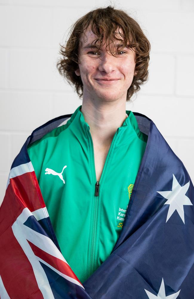 Sunshine Coast karate talent Steven Phillips. Picture: Matt Craven.