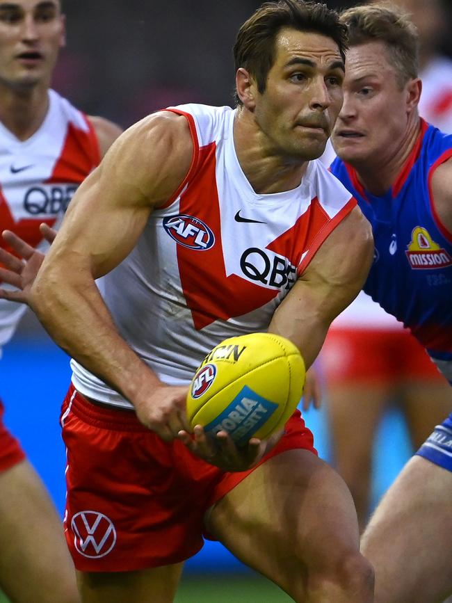 Josh Kennedy in action for Sydney.