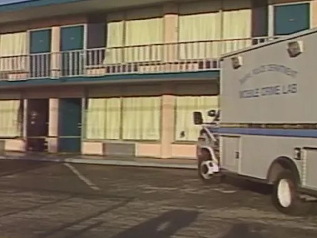 He was sentenced for stabbing Tina Marie Cribbs, 34, in 1995, who was found dead in an Apollo Beach, Florida, motel room. Picture: FOX 13 Tampa Bay