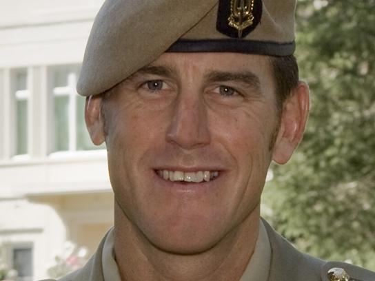 Australian Army soldier Corporal Benjamin Roberts-Smith, VC, MG, with wife, Emma Roberts-Smith, and their five-month-old twins, Eve (red/white) and Elizabeth (blue), at Government House in Canberra. *** Local Caption *** The Governor-General of the Commonwealth of Australia held an investiture ceremony at Campbell Barracks in Perth to award a Victoria Cross for Australia to Corporal Benjamin Roberts-Smith, VC, MG, on 23 January 2011.  Corporal Benjamin Roberts-Smith, VC, MG, from the Special Air Service Regiment was awarded the Victoria Cross for Australia for his gallantry under fire during operations in Afghanistan in June 2010.    Present at the ceremony were the Governor-General of the Commonwealth of Australia, Her Excellency Ms Quentin Bryce AC; Prime Minister of Australia the Hon. Julia Gillard MP; Leader of the Opposition the Hon. Tony Abbott MP; Minister for Defence the Hon. Stephen Smith MP; Minister for Defence Science and Personnel the Hon Warren Snowdon MP; Governor of Western Australia, His Excellency Dr Ken Michael AC; Premier of Western Australia the Hon. Colin Barnett MLA; Ambassador of the Islamic Republic of Afghanistan, his Excellency Dr Amanullah Jayhoon; Member for Curtin the Hon. Julie Bishop MP; Chief of the Defence Force, Air Chief Marshal Angus Houston AC AFC; Chief of Army, Lieutenant General Ken Gillespie AO DSC CSM; and Special Operations Commander Australia, Major General Gus Gilmore DSC.  The Victoria Cross for Australia is our highest honour. It is only awarded to those who display the most conspicuous gallantry and daring in the face of the enemy. Corporal Benjamin Roberts-Smith, VC, MG, becomes the 98th Australian recipient of the award and the second recipient of the Victoria Cross for Australia since it was instituted in 1991. Picture: Department of Defence