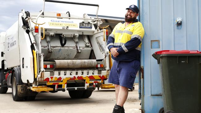 Workers in waste services had the lowest annual wage growth at just 1.2 per cent. Picture: Jonathan Ng