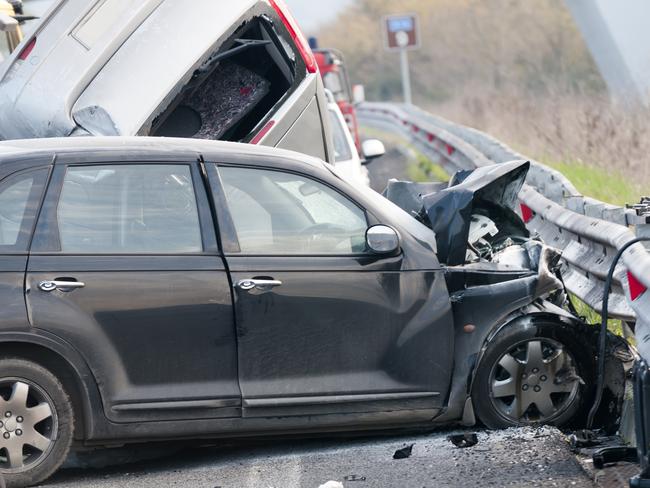 Generic photo of a car accident