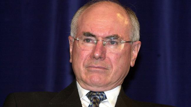 John Howard during the Tampa crisis in 2001. Picture: AAP