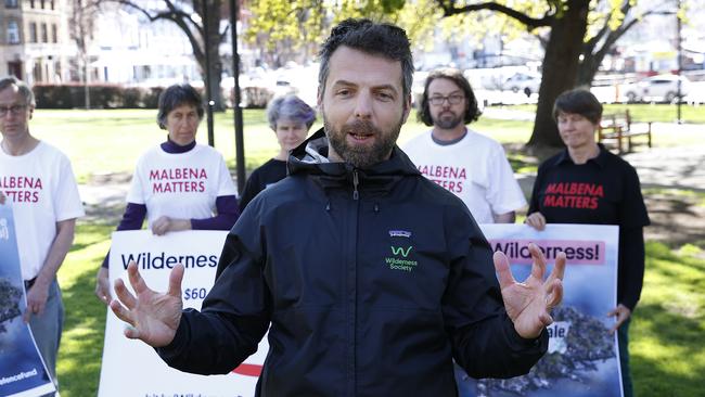 Wilderness Society Tasmania campaign director Tom Allen. Picture: Zak Simmonds