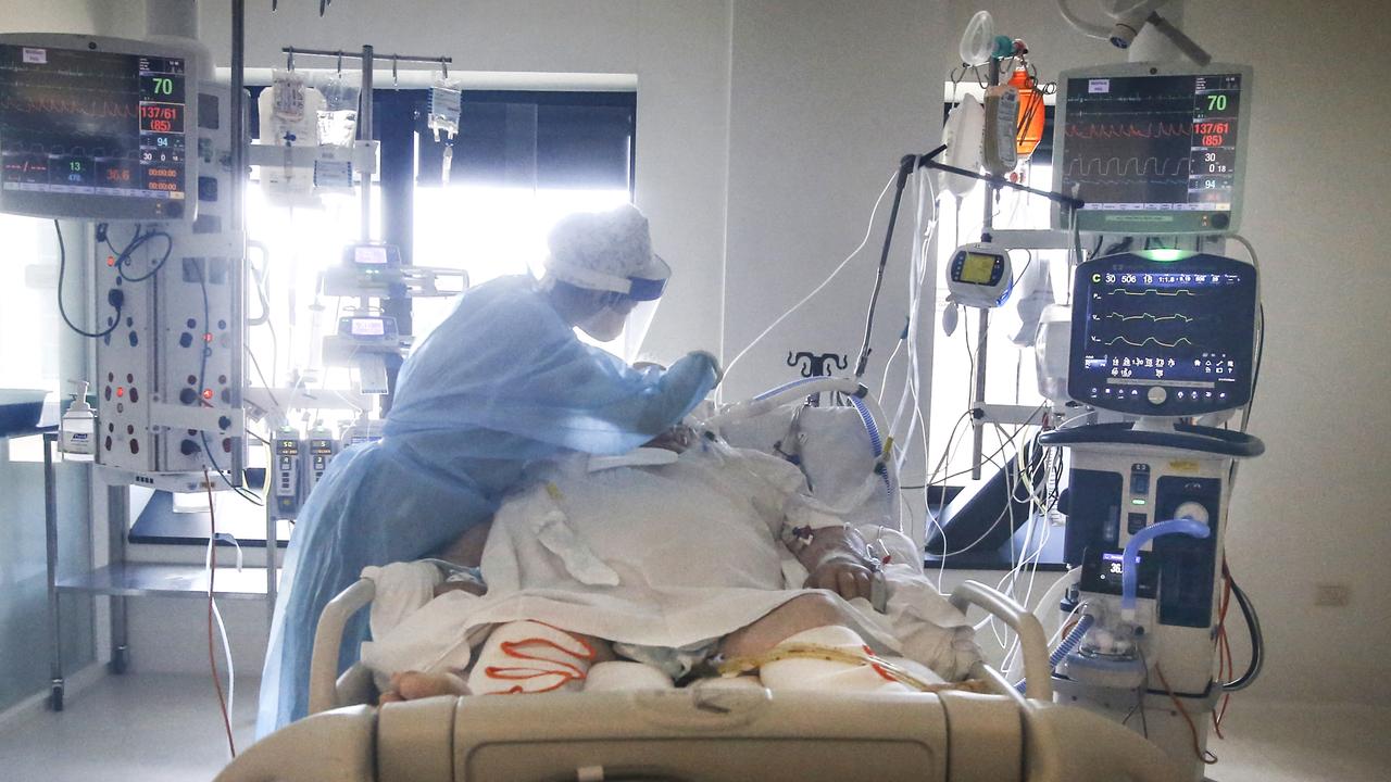 Behind the scenes in the intensive care unit at the Royal Melbourne Hospital. Picture: David Caird